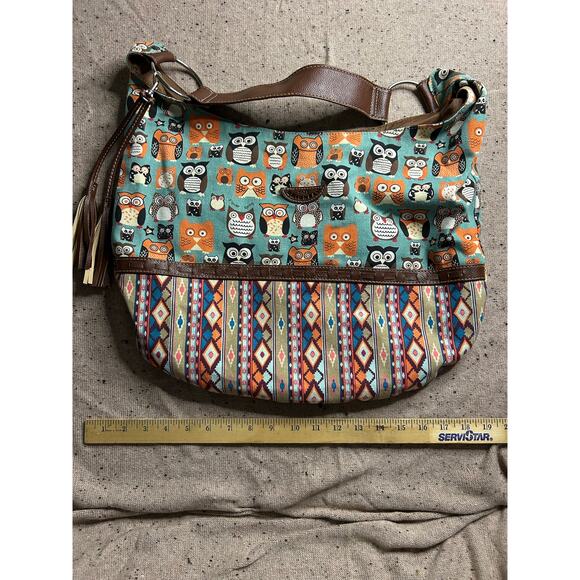 Unionbay Owl Handbag Purse Shoulder Bag Crescent - Picture 1 of 6